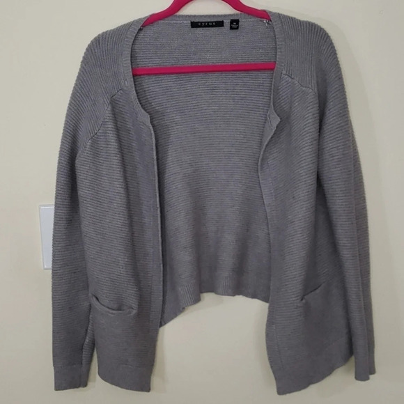 Cyrus Grey Knit Sweater - Picture 1 of 8